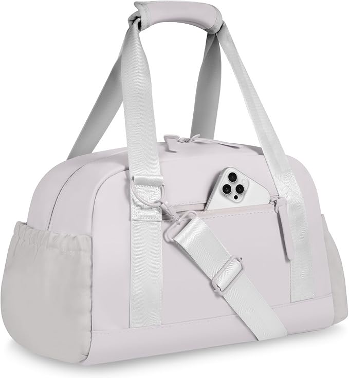 Small Gym Bag 14 inch for Women & Men Mini Gym Duffel Bag with Wet Compartment Waterproof Travel Duffle Bag for Sports Workout Dance