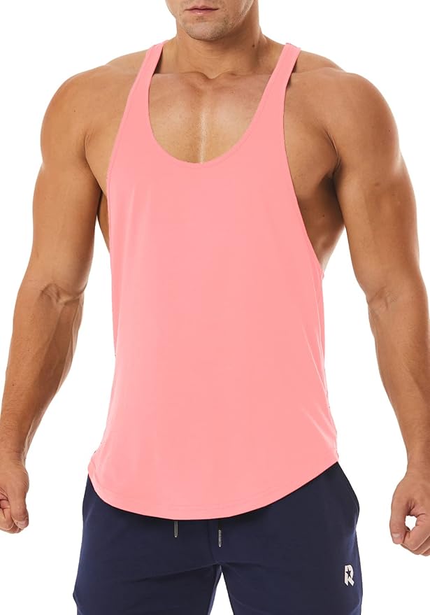 Men's Workout Quick Dry Soft Gym Bodybuilding Stringer Tank Tops
