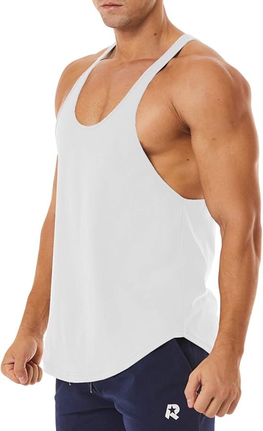 Men's Workout Quick Dry Soft Gym Bodybuilding Stringer Tank Tops