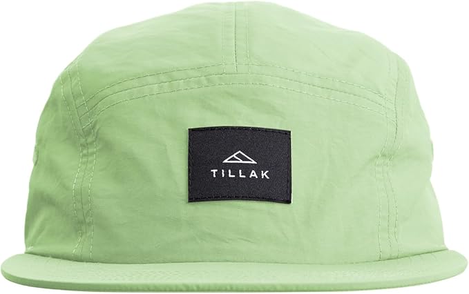 Tillak Wallowa Camp Hat, Lightweight Nylon 5 Panel Cap with Snap Closure