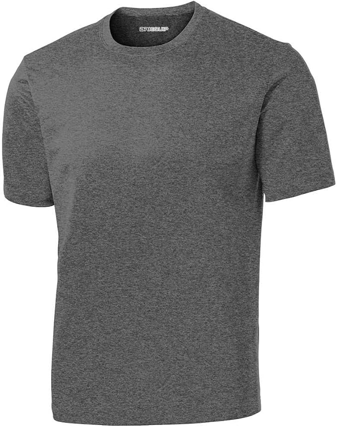 DRIEQUIP Men's Big & Tall Short Sleeve Moisture Wicking Athletic T-Shirts