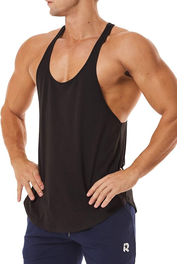 Men's Workout Quick Dry Soft Gym Bodybuilding Stringer Tank Tops