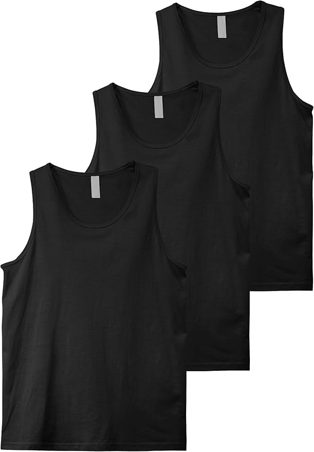 Hat and Beyond Mens Tank Top Soft Performance Boxing Gym Shirts Plain Muscle Tee