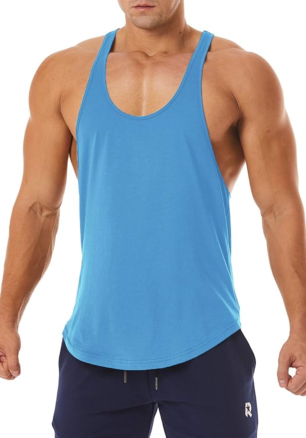 Men's Workout Quick Dry Soft Gym Bodybuilding Stringer Tank Tops