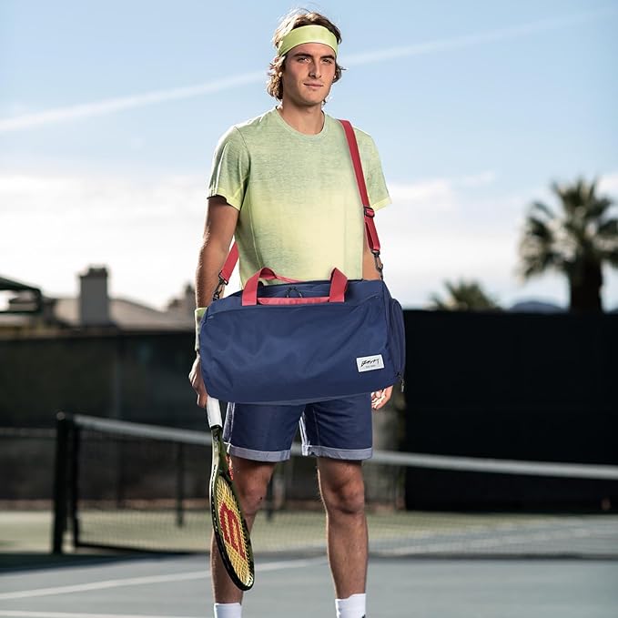 BE SMART Waterproof Mens Gym Bag with Shoe Compartment, Duffle Bags with Wet Pocket for Men, Lightweight Large Sport Duffel Option With Tpu Pocket for Overnight Weekender, Fitness, Swim, Boxing,Travel