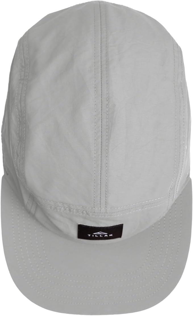 Tillak Wallowa Camp Hat, Lightweight Nylon 5 Panel Cap with Snap Closure