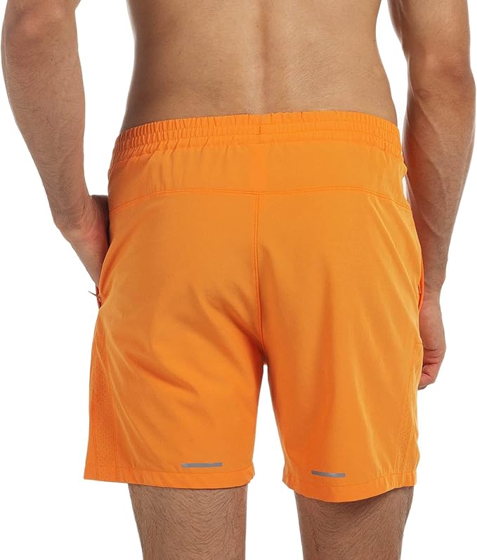 Men's Running Shorts 6" Quick Dry Gym Athletic Workout Shorts for Men with Pockets