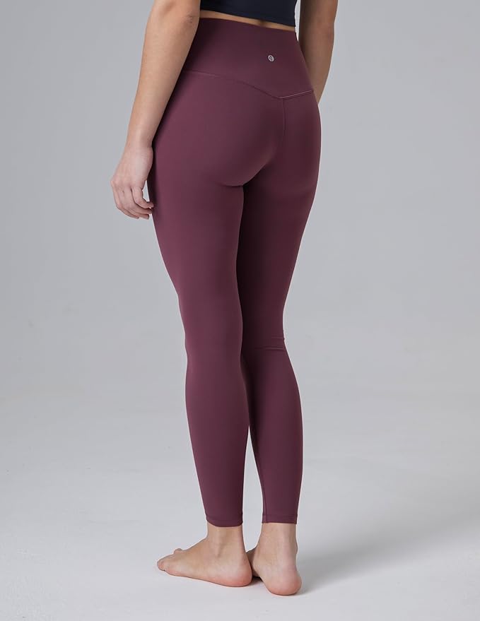 Colorfulkoala Dreamlux No Front Seam Leggings for Women 25"/28" Inseam, Seamless High Waisted Buttery Soft Yoga Pants