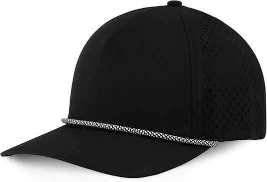 Gilbert Performance Snapback Hat | 5 Panel Blank Cap for Men & Women | Breathable & Lightweight | Curved Bill