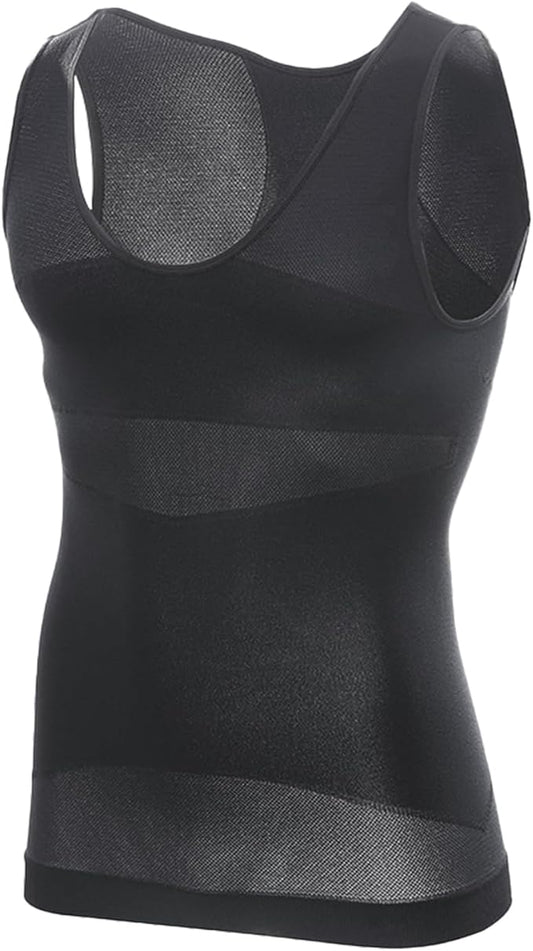 Gynecomastia Compression Shirt Men, Slimming Undershirt Compression Tank Top Mens Shapewear Body Shaper