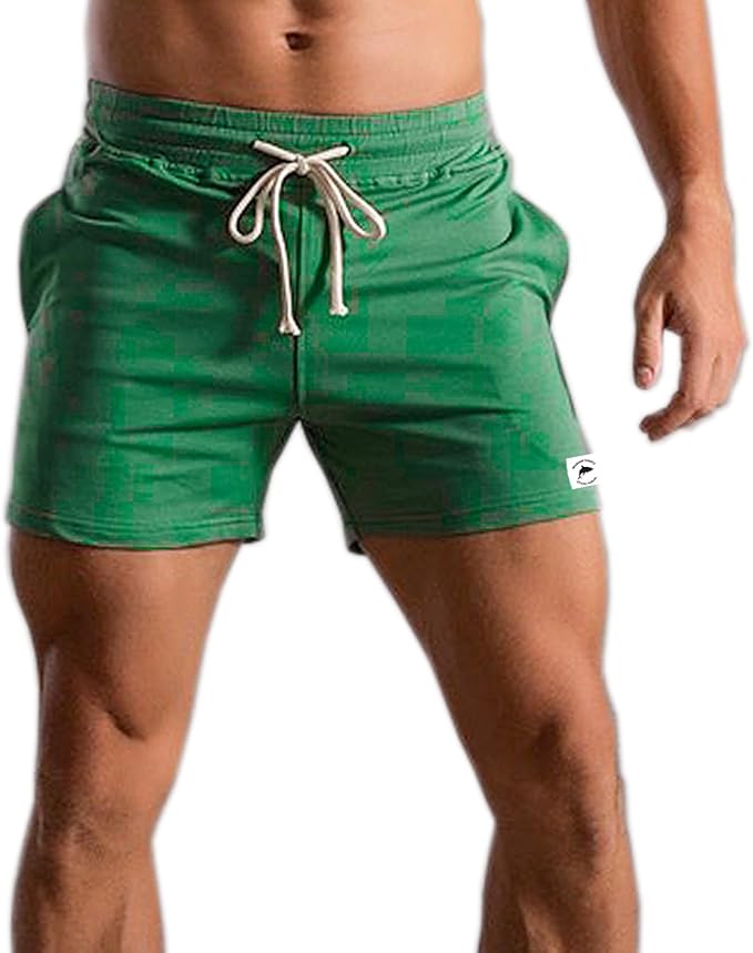 Mens 5 Inch/7 Inch Cotton Shorts Mens Sweat Athletic Shorts for Men Gym Worket Shorts with Pockets