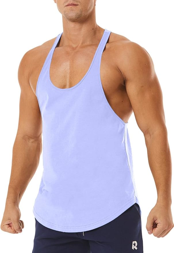 Men's Workout Quick Dry Soft Gym Bodybuilding Stringer Tank Tops