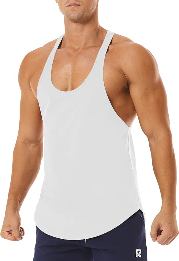 Men's Workout Quick Dry Soft Gym Bodybuilding Stringer Tank Tops