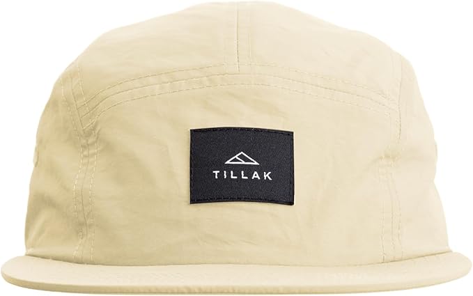 Tillak Wallowa Camp Hat, Lightweight Nylon 5 Panel Cap with Snap Closure