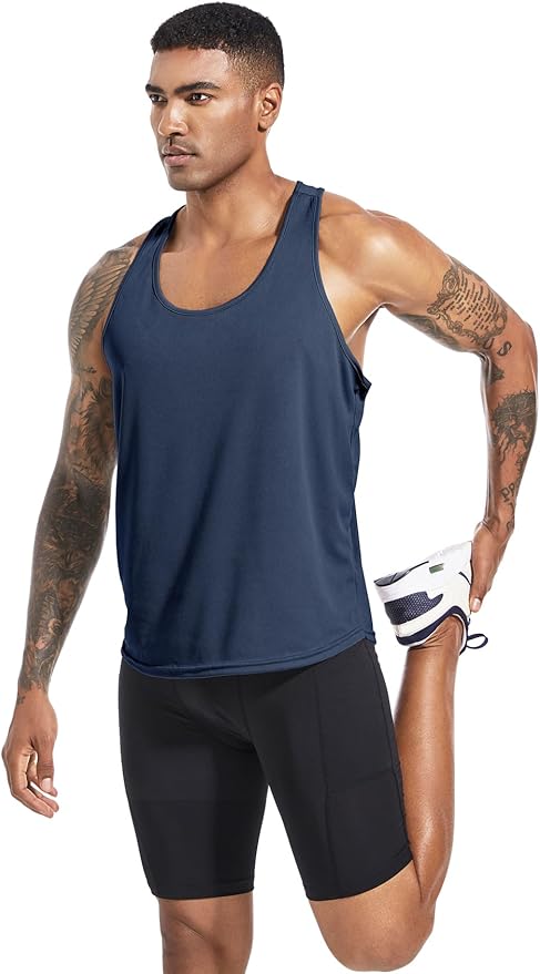 Boyzn Men's 1, 3 or 5 Pack Y-Back Workout Tank Tops, Athletic Muscle Gym Tank Tops, Fitness Bodybuilding Sleeveless T-Shirts