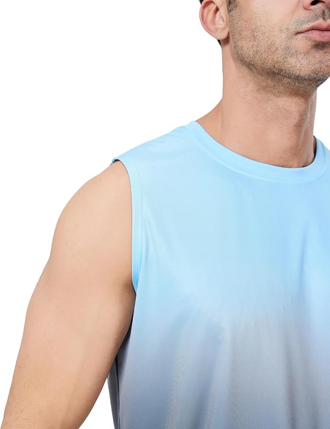 Men's Sleeveless UPF 50+ Swim Shirts Quick Dry Workout Tank Top UV Protection Running Gym Muscle T Shirts