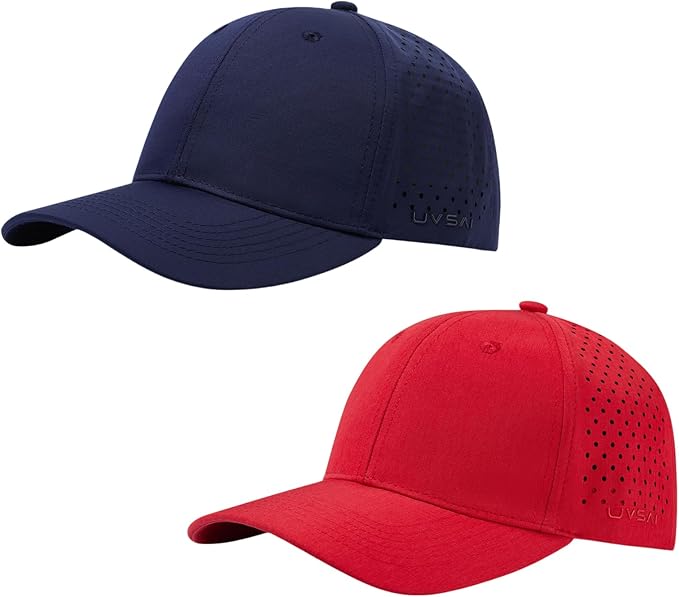 UPF 50+ Performance Water Resistant Baseball Cap Lightweight Breathable Hat Golf Running Boat Hiking for Men Women