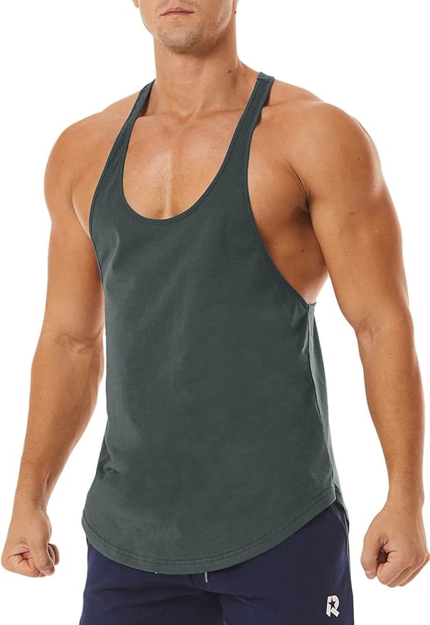 Men's Workout Quick Dry Soft Gym Bodybuilding Stringer Tank Tops
