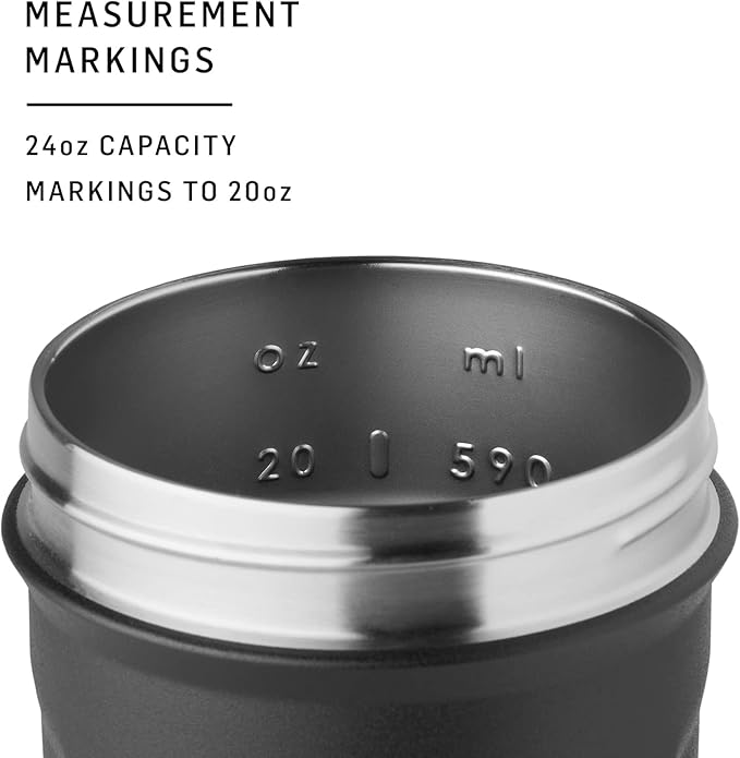 BlenderBottle Justice League Sport Insulated Stainless Steel Shaker Bottle with Wire Whisk, 24-Ounce, Batman – Protein Shakes & Hydration for Athletes & Fitness Enthusiasts, Easy Mixing, Keeps Drinks Cold, Lockable Lid