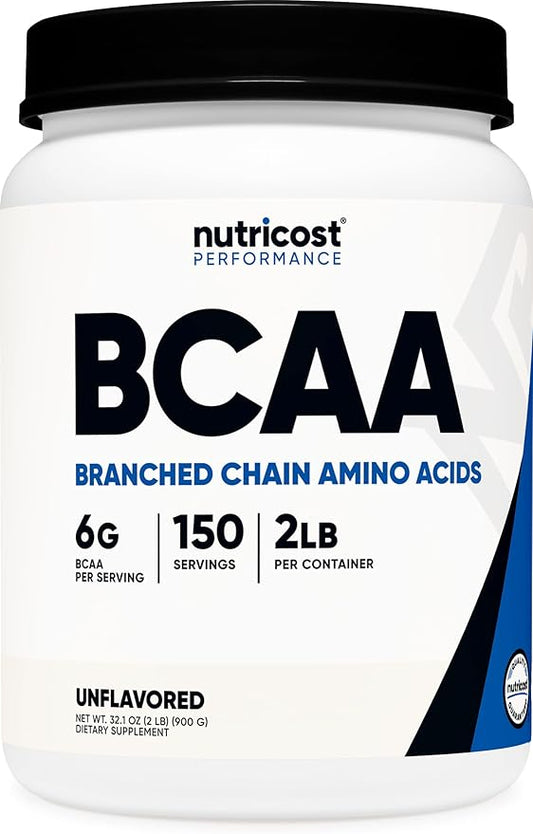 Nutricost BCAA Powder 2:1:1-150 Servings (Unflavored)