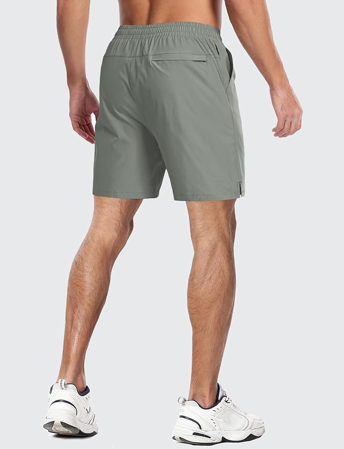 Aolesy Men's 5''/7'' Running Shorts Quick Dry Workout Gym Shorts with Pockets, Tennis Training Athletic（Linerless & Liner）