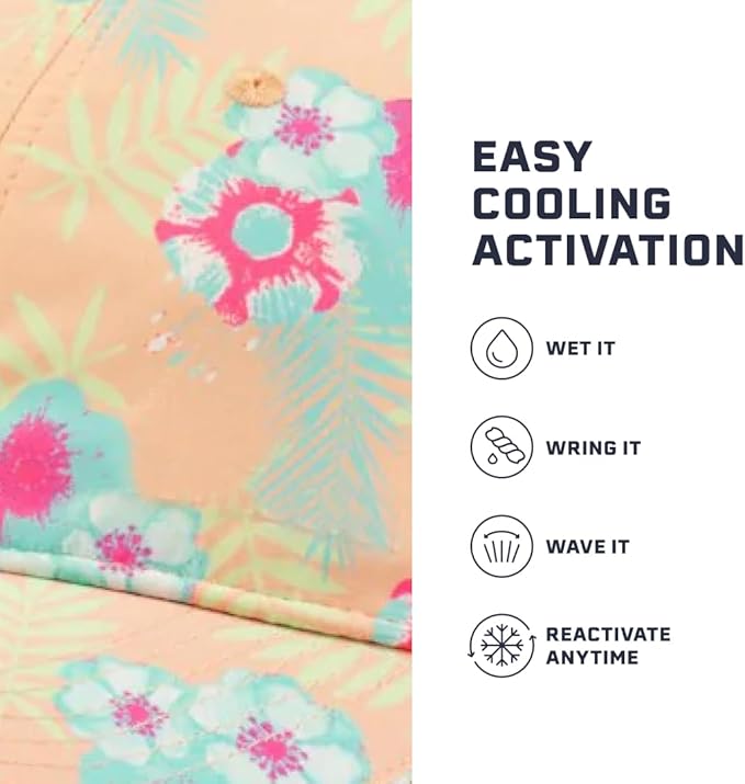 MISSION Cooling UPF Performance Hat - Unisex One Size Cap for Workouts, Golf & Running - Sweat & Water Activated Technology