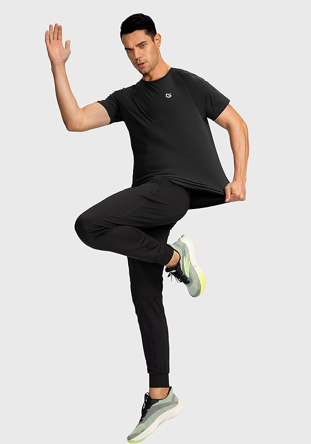 G Gradual Men's Workout Quick Dry T-Shirts Short Sleeve Lightweight Cooling Gym Shirts Tee for Running, Beach, Hiking