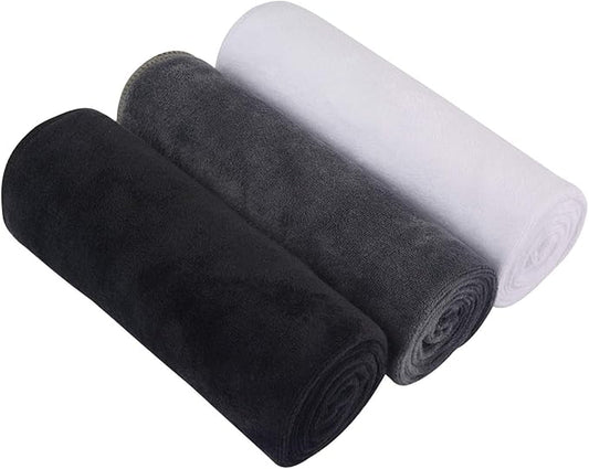 SINLAND Microfiber Gym Towels Sports Fitness Workout Sweat Towel Super Soft and Absorbent 3 Pack 16 Inch X 32 Inch