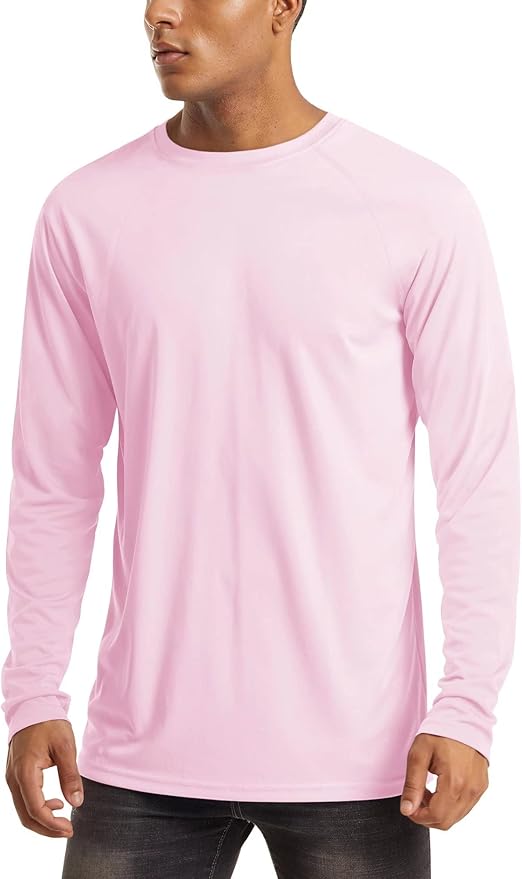 MAGCOMSEN Men's Long Sleeve Shirts UPF 50+ UV Sun Protection Athletic Shirts for Hiking Running Workout Rash Guard