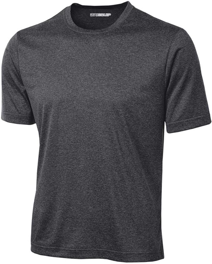 DRIEQUIP Men's Big & Tall Short Sleeve Moisture Wicking Athletic T-Shirts