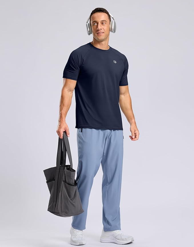 G Gradual Men's Workout Athletic T-Shirts Moisture Wicking Cooling Running Shirts Short Sleeve Performance Tee for Gym Tennis