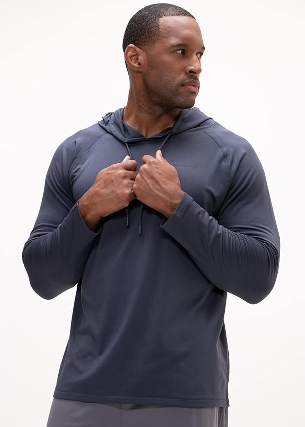 DEVOPS 2 Pack Men's Thermal Turtle Mock Neck Shirts, Compression Long Sleeve Tops and Hoodies