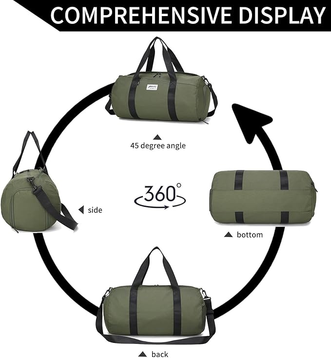 BE SMART Waterproof Mens Gym Bag with Shoe Compartment, Duffle Bags with Wet Pocket for Men, Lightweight Large Sport Duffel Option With Tpu Pocket for Overnight Weekender, Fitness, Swim, Boxing,Travel