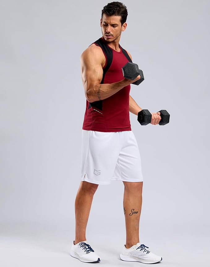 G Gradual Men's Athletic Workout Shorts with Pockets 5"/7"/9" Lightweight Quick Dry Gym Basketball Running Shorts for Men