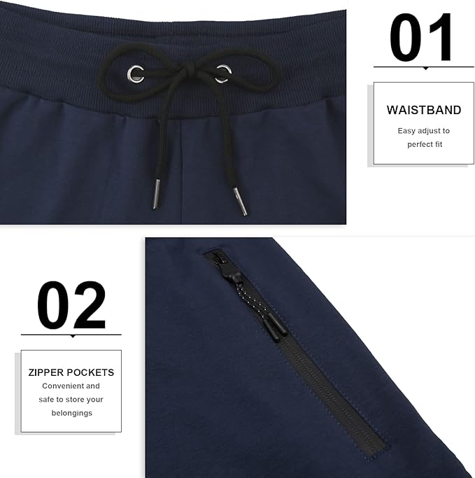 PIDOGYM Men's 5" Gym Workout Shorts,Fitted Jogging Short Pants for Bodybuilding Running Training with Zipper Pockets