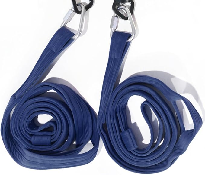 8.2ft 2.5m Aerial Straps Ropes Yoga Aerial Acrobatics Body Aerial Loop Trapeze Circus Apparatuses Equipment Three-Layer Straps 1 pairs
