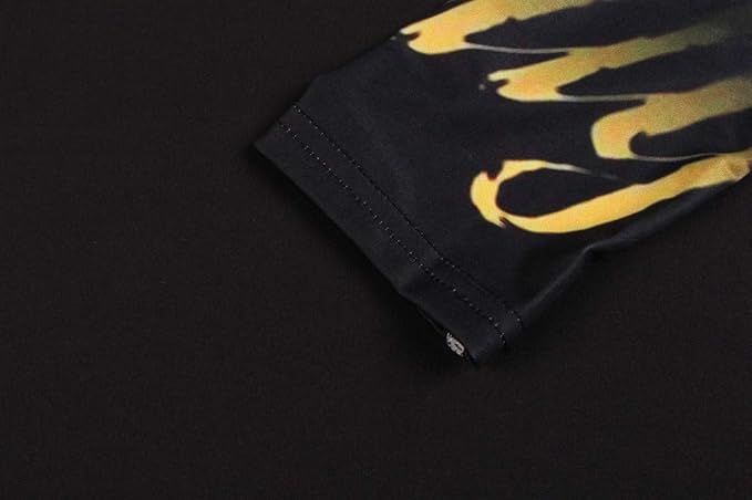 Men's Soft Fit Long Sleeve Workout Rashguard Cool Dry Compression Fitness Shirt