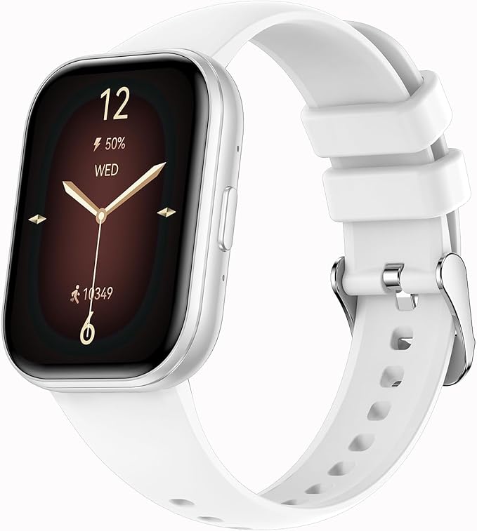 Yihou Smart Watches for Women with Heart Rate Monitor Sleep Monitoring Fitness Tracker for Women Pedometer Calorie Distance Fitness Watch Flashlight for Android iOS White