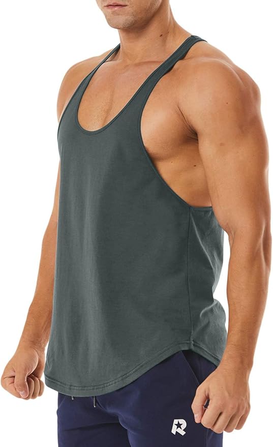 Men's Workout Quick Dry Soft Gym Bodybuilding Stringer Tank Tops