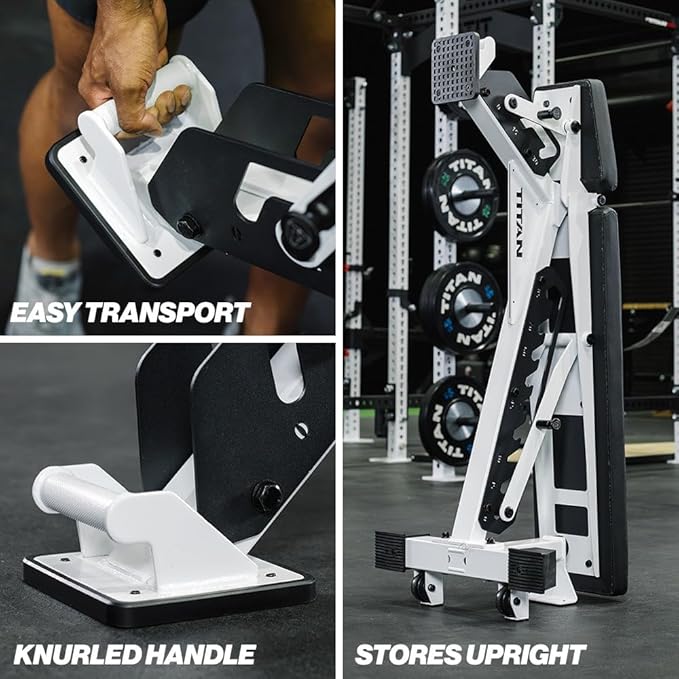 Titan Fitness TITAN Series Adjustable Bench, Supports 600 LB Incline, 1,000 LB Flat, Versatile Single Post Utility Workout Bench for Home Gym, Weightlifting, Strength Training