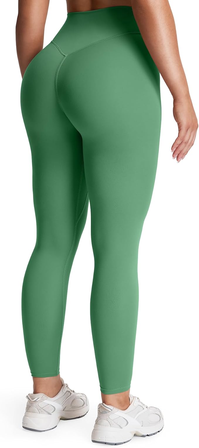 Aoxjox High Waisted Workout Leggings for Women Tummy Control Buttery Soft Yoga Metamorph Deep V Pants 26"