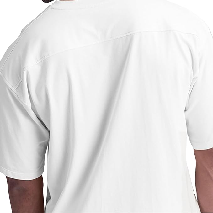 Men's Oversized Workout T-Shirts Lightweight Quick Dry Short Sleeve Tshirts Crew Neck Loose Fit Athletic Tops