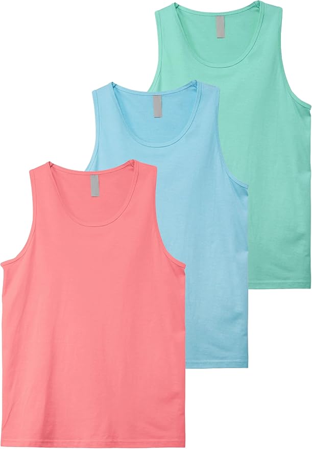 Hat and Beyond Mens Tank Top Soft Performance Boxing Gym Shirts Plain Muscle Tee