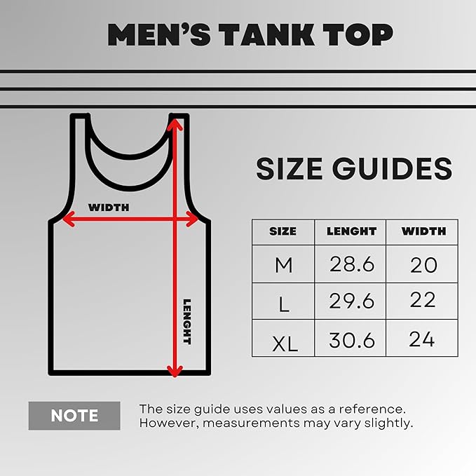 POFF Men’s Tank Top 3-Pack – Sleeveless Shirts for Gym & Workout, 100% Cotton Muscle Fit, Breathable Athletic Wear