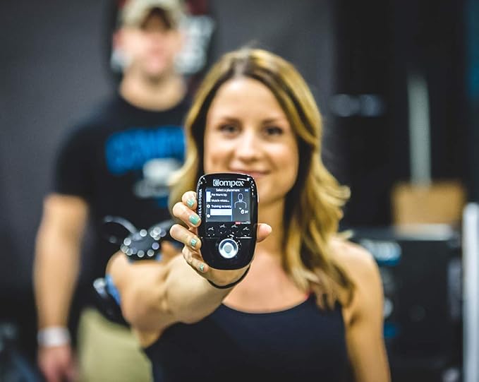 Compex Wireless USA 2.0 Muscle Stimulator w/ TENS Bundle Kit: Muscle Stimulation Machine, with Snap Electrodes,Programs, Wireless PODs etc, Black