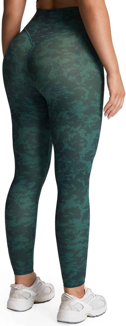 Aoxjox High Waisted Workout Leggings for Women Tummy Control Buttery Soft Yoga Metamorph Deep V Pants 26"