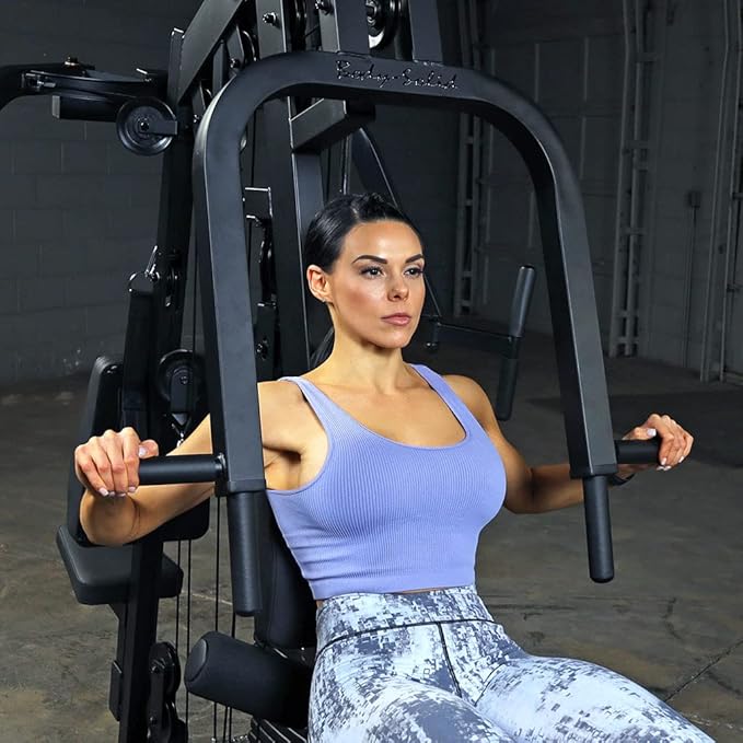 Body-Solid Multi-Station 210lb Dual Weight Stack Machine for Home & Commercial Gym, Complete Body Strength Training Functional Exercise Workout Station for Weight lifting and Bodybuilding