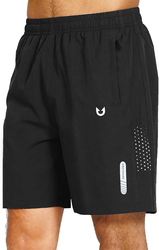 NORTHYARD Men's Athletic Running Shorts Quick Dry Workout Shorts 7"/ 5"/ 9" Lightweight Sports Gym Basketball Tennis Hiking
