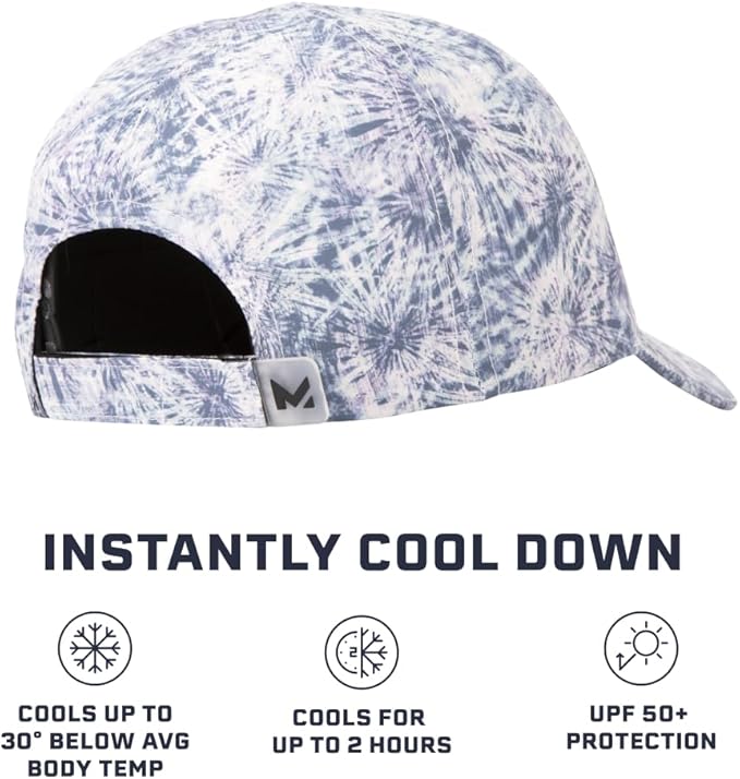 MISSION Cooling UPF Performance Hat - Unisex One Size Cap for Workouts, Golf & Running - Sweat & Water Activated Technology