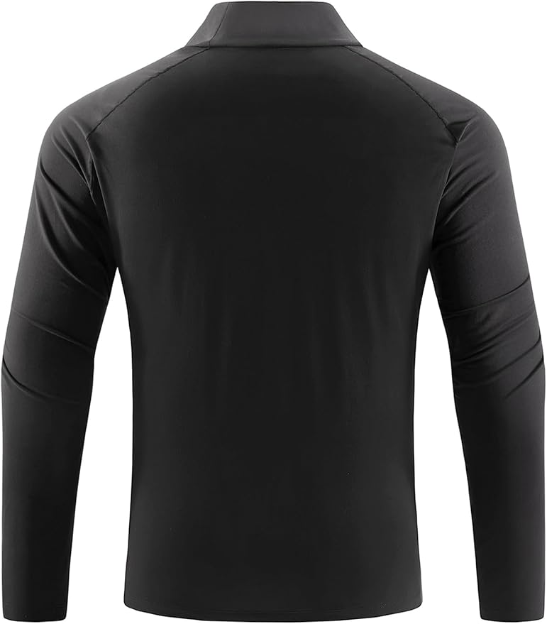 Mens Long Sleeve Turtleneck Workout Shirts Moisture Wicking Mock Neck Double Sides Brushed T-Shirts